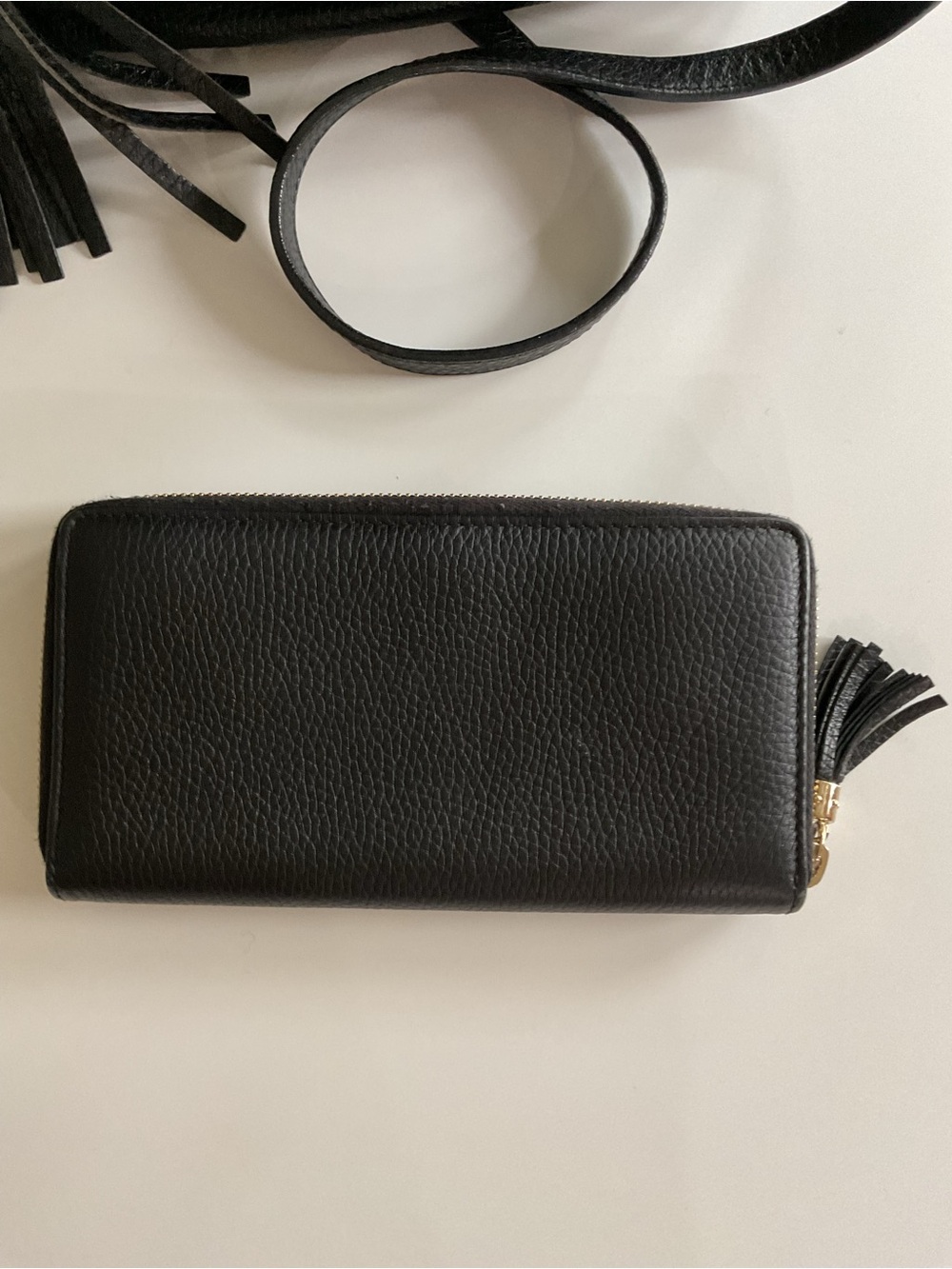 Gucci Soho Black Pebbled Leather Tote and Wallet - Picture 10 of 10